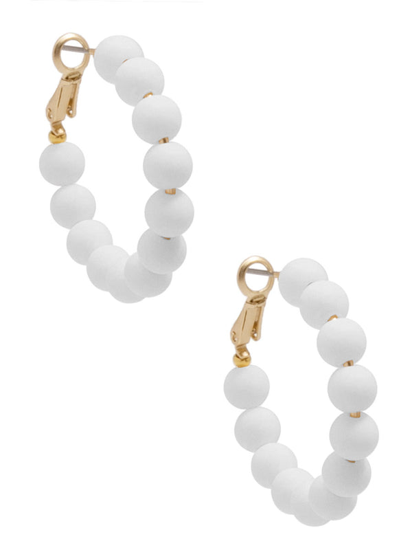 Josephine Beaded Hoop Earring