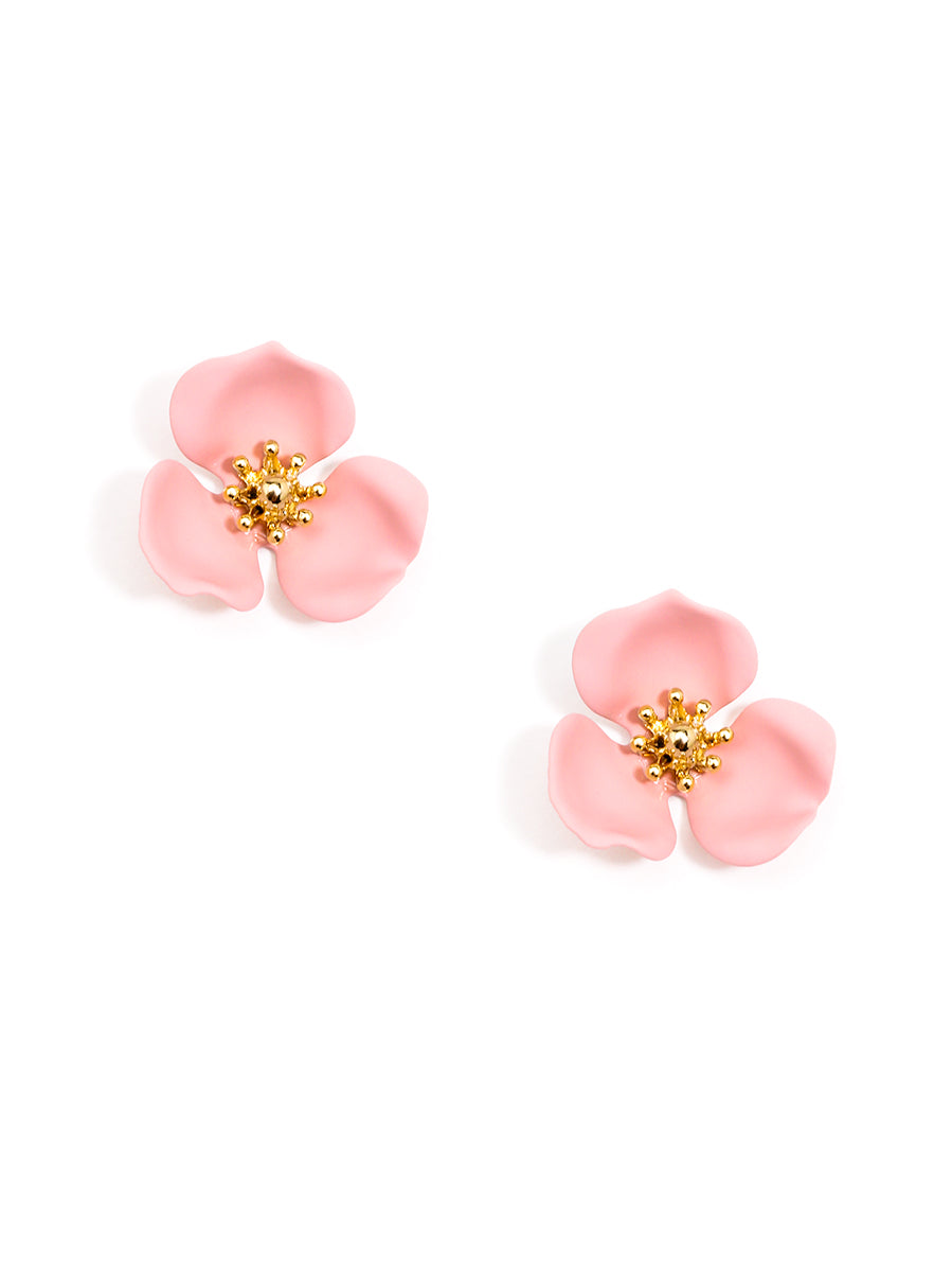 Blooming Lotus Stud Earring