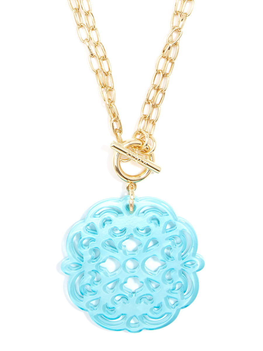 Allure Resin Pendant Necklace