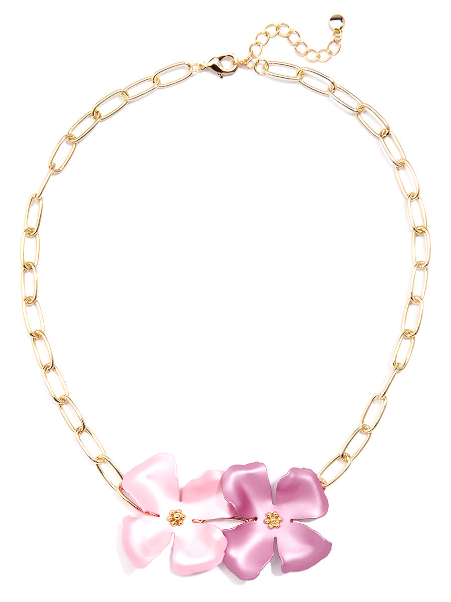 Chroma Metals Chain Collar Necklace