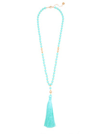 Faye Beaded Tassel Necklace