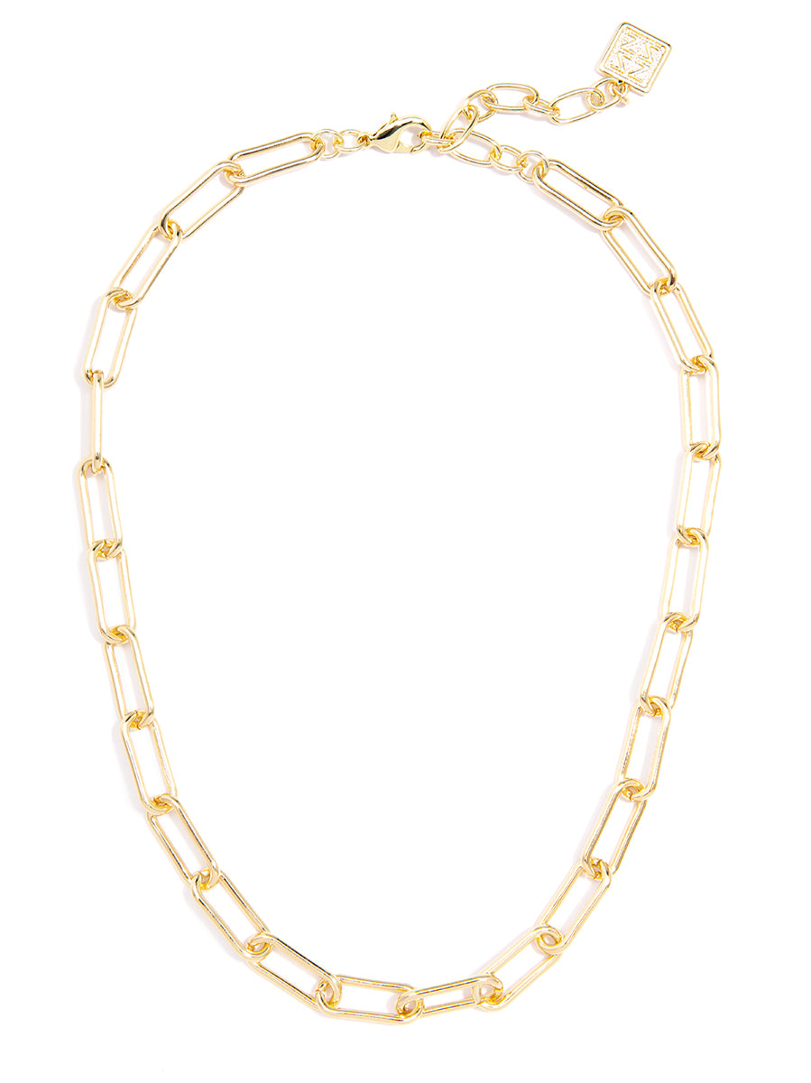 Angela Metal Gold Link Collar Short Necklaces | Fashion ZENZII Jewelry