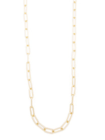 Angela Paperclip Link Long Necklace