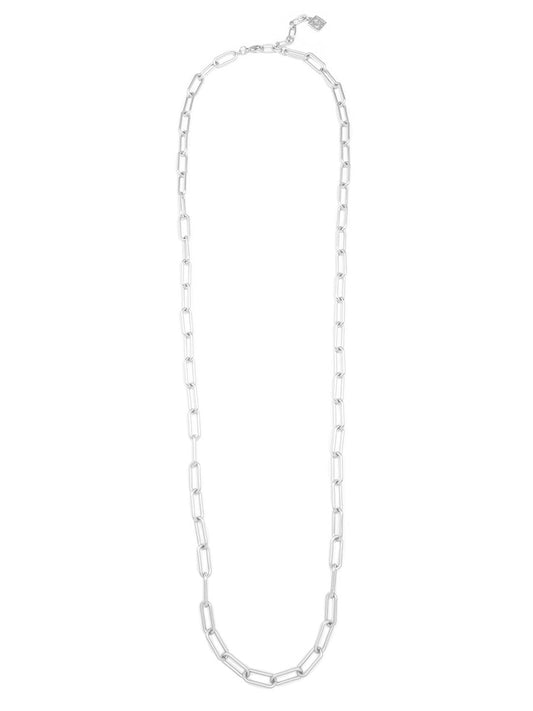 Angela Paperclip Link Long Necklace