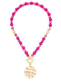 Rachel Beaded Charm Necklace