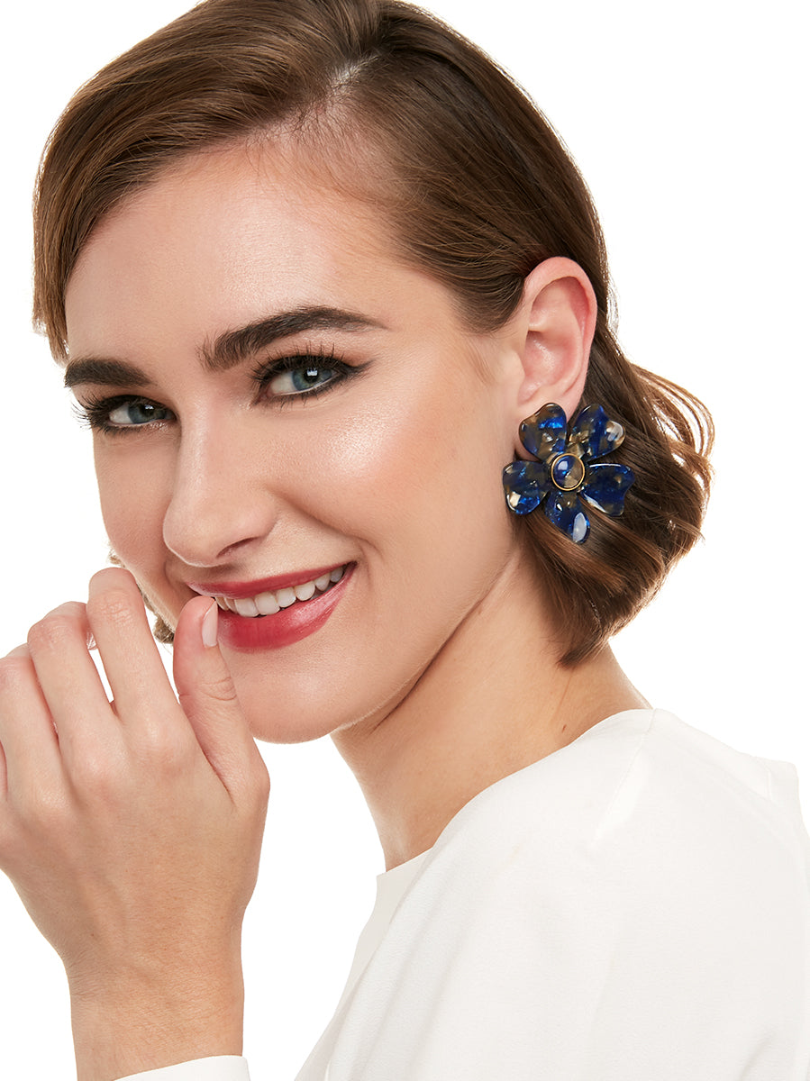 Tortoise Blossom Earring