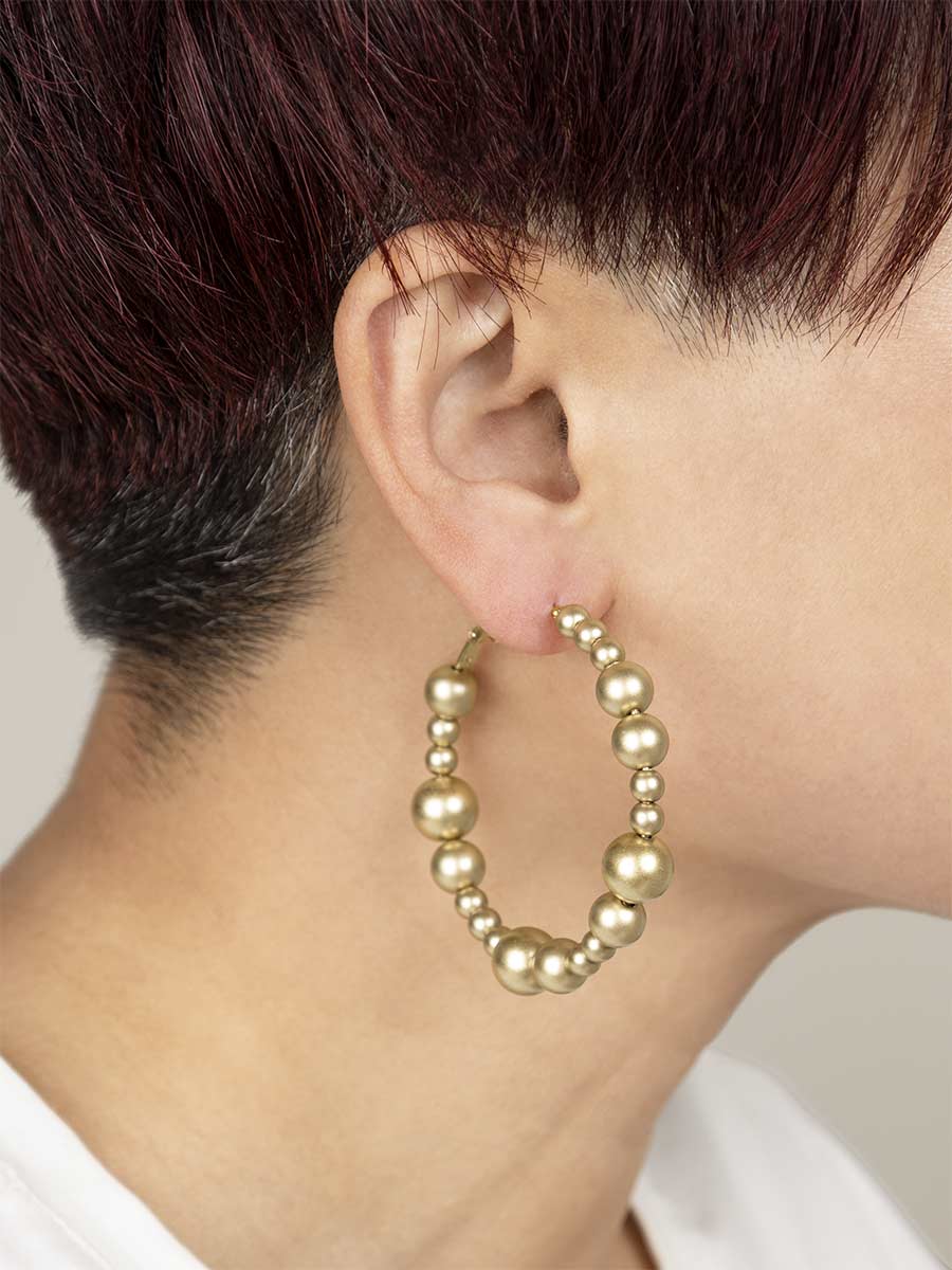 Serena Metallic Hoop Earring