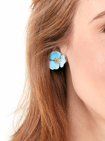 Blooming Lotus Stud Earring