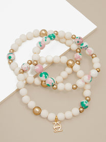 Nora Three-Strand Beaded Bracelet