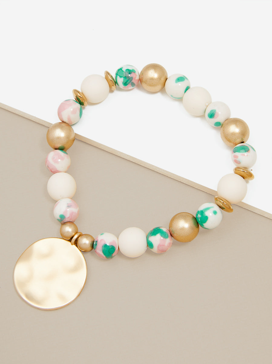 Nora Medallion Charm Bracelet