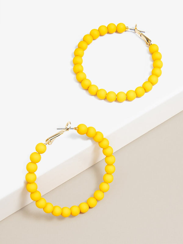 Lola Beaded Hoop Earring