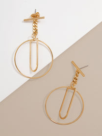 Sybil Toggle Hoop Earring