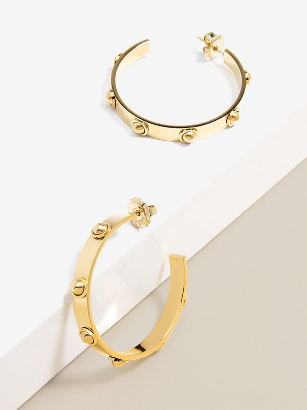 Studded Luxe Hoop Earring