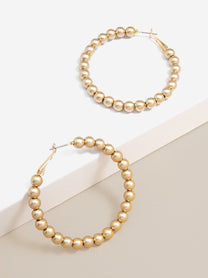 Matte Magic Beaded Hoop Earring