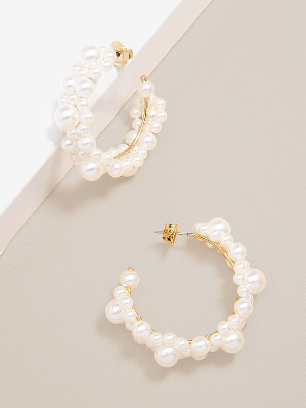 Made of Magic Pearl Hoop Earring