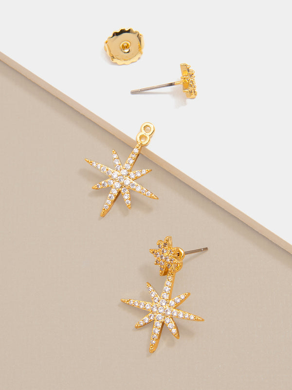 Madge Crystal Starburst Drop Earring