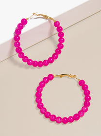 Layla Beaded Hoop Earring