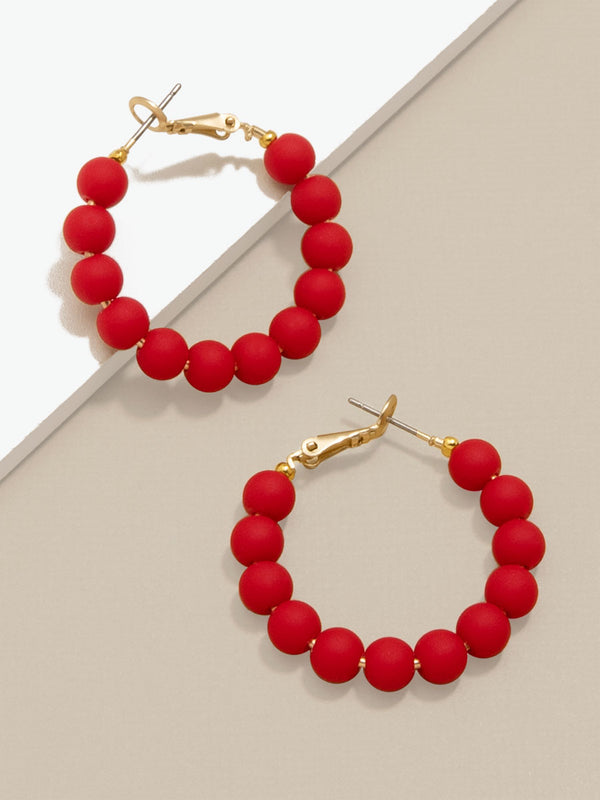 Josephine Beaded Hoop Earring