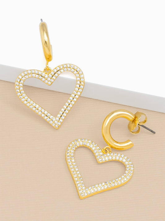 Aurea Heart Drop Earring